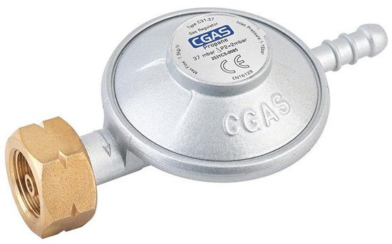 Blooboost Gasdrukregelaar - Gasontspanner voor Propaan - 37 mbar - Gasregelaar BBQ, Heater en Kooktoestel van Blooboost