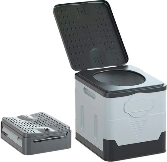 Bloominggoods® Camping Toilet - Auto Toilet - Draagbaar Toilet - Opvouwbaar Toilet - Camping - Reizen - 30x27x31,5cm - Draagvermogen 300kg van Bloom