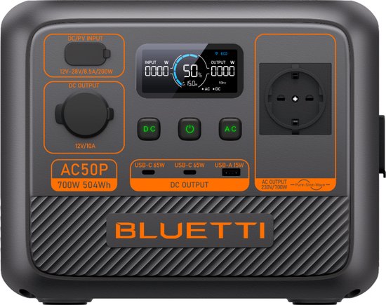 Bluetti AC50P - 700W (504Wh) Portable Powerstation
