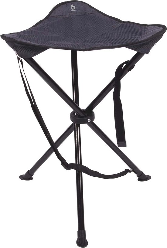 Bo-Camp - 3-Poots krukje - Deluxe - Antraciet - 55 cm van Bo-Camp