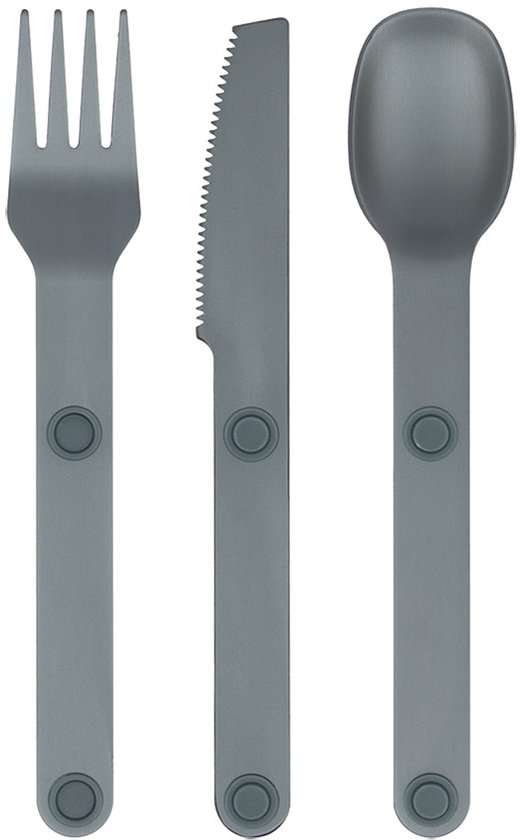 Bo-Camp Bestekset - Aluminium - 3-Delig