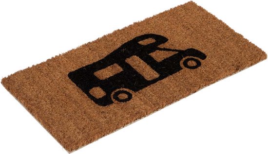 Bo-Camp - Deurmat - Camper - 100% Kokosvezel - 60x40 cm van Merkloos