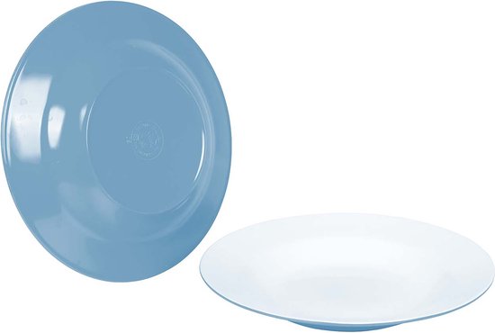 Bo-Camp - Diepbord - Two-Tone - Melamine - 4 Stuks - Blauw van Bo-Camp