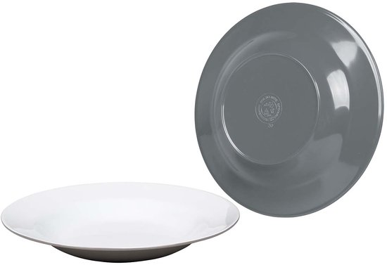 Bo-Camp - Diepbord - Two-Tone - Melamine - 4 Stuks - Grijs