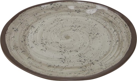 Bo-Camp - Dinerbord - Halo - 4 Stuks - Melamine - Beige van Bo-Camp
