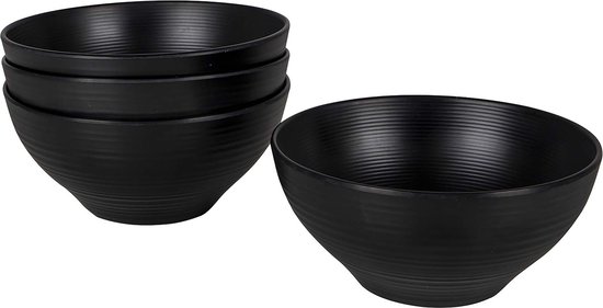 Bo-Camp - Industrial - Kom - Orville - 4 Stuks - Zwart van Bo-Camp