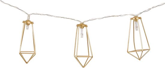 Bo-Camp - Industrial - Lichtketting - Galvin - 10 Lichten - 5 Lumen - Goud van Bo-Camp