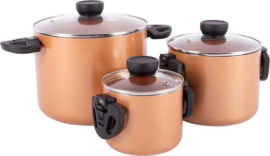 Bo-Camp - Industrial - Pannenset - Slauson - Compact 3 - 3-Delig - Aluminium - Inductie van Bo-Camp