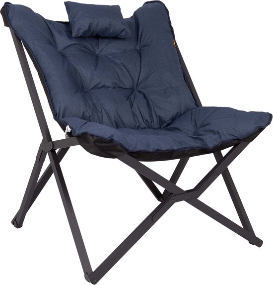 Bo-Camp - Industrial - Relaxstoel - Brandon - Cationic - Blauw van Bo-Camp