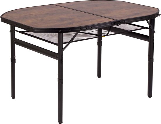 Bo-Camp - Industrial - Tafel - Melrose - Ovaal - Koffermodel - 120x80 cm van Bo-Camp