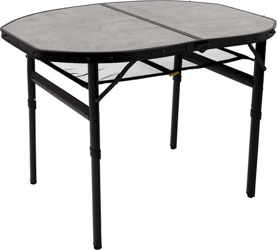 Bo-Camp - Industrial - Tafel - Northgate - Ovaal - Koffermodel - 100x70 cm van Bo-Camp