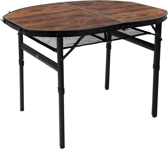 Bo-Camp - Industrial - Tafel - Woodbine - Ovaal - Koffermodel - 100x70 cm van Bo-Camp