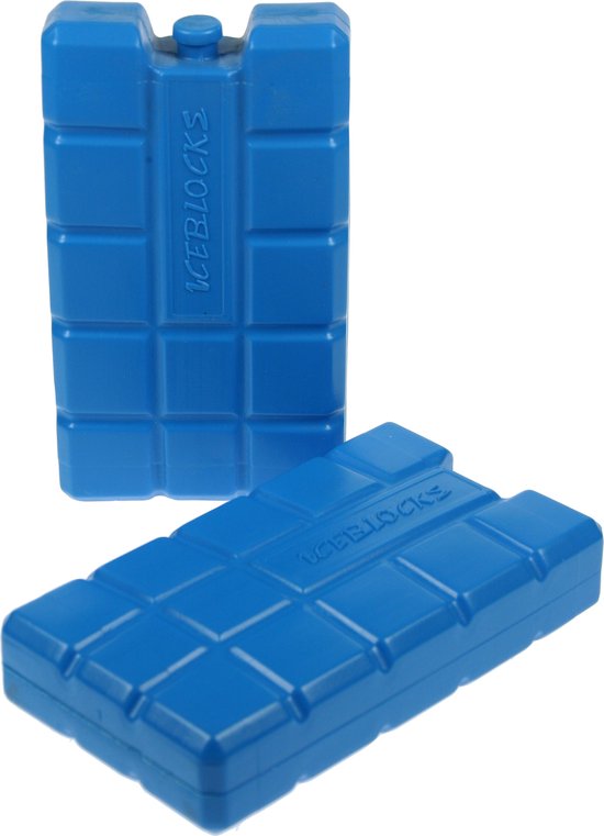 Bo-Camp Koelelementen - 2 Stuks - 3.5x9x16 Cm - Blauw van Bo-Camp