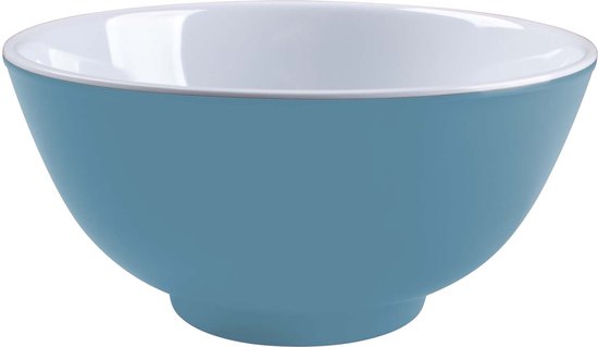 Bo-Camp - Kom - Two-Tone - Melamine - 4 Stuks - Blauw