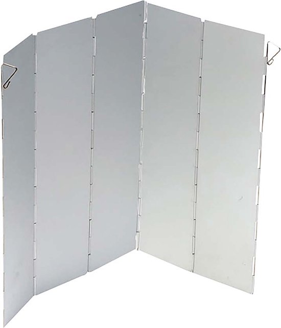 Bo-Camp - Kookwindscherm - Aluminium - 5-Delig van Bo-Camp