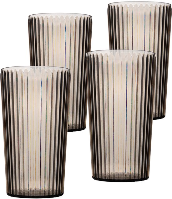 Bo-Camp - Longdrink - Nomad - RPET - Grijs - 480 ml - 4 Stuks van Bo-Camp