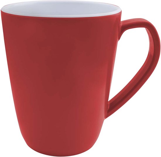 Bo-Camp - Mok L - Two-tone - Melamine - 4 Stuks - Rood
