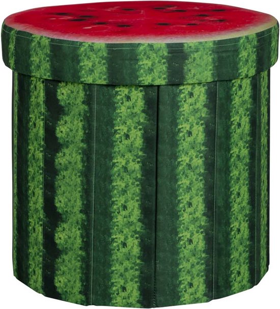 Bo-Camp - Ottoman - Rond - Watermeloen van Bo-Camp