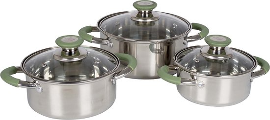 Bo-Camp - Pannenset - Elan 1 plus - 3-Delig - RVS van Bo-Camp