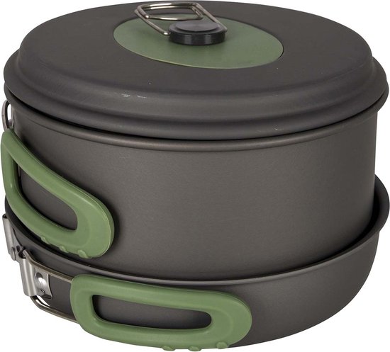 Bo-Camp - Pannenset - Explorer - 3-Delig - Hard anodized - Aluminium van Bo-Camp