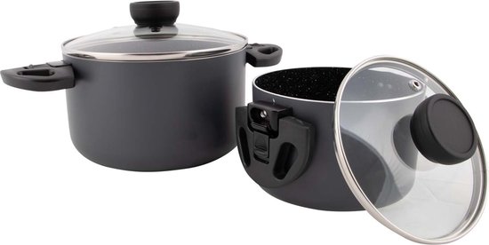 Bo-Camp - Pannenset - Twist - Compact 2 - Aluminium - Inductie van Merkloos