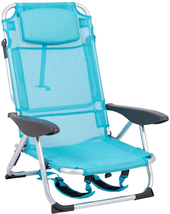 Bo-Camp - Strandstoel - Amalfi - Blauw van Merkloos