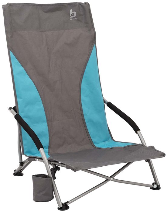 Bo-Camp - Strandstoel - Compact - Hoog - Blauw/grijs van Bo-Camp