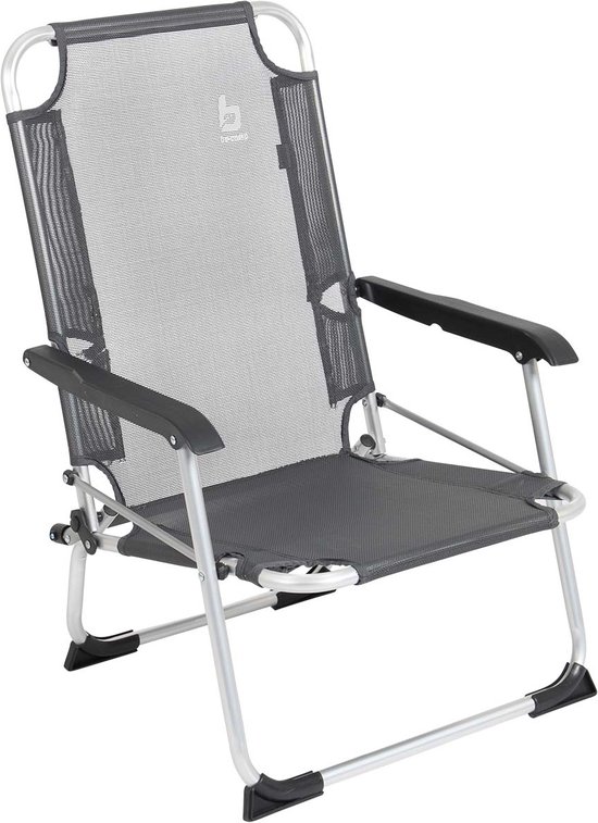 Bo-Camp - Strandstoel - Copa Rio - Lyon - Grijs van Bo-Camp