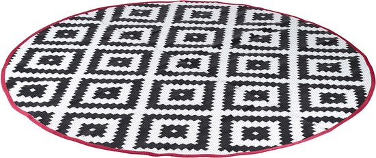 Bo-Camp - Urban Outdoor - Chill mat - Falconwood - Rond - Zwart/Wit van Bo-Camp