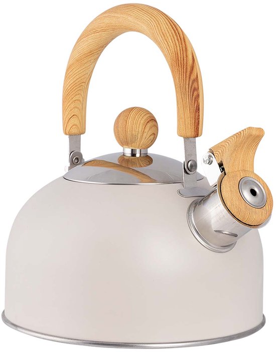 Bo-Camp Urban Outdoor collection - Fluitketel - Clerkenwell - 1,2 Liter - Beige van Merkloos