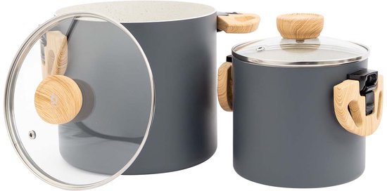 Bo-Camp - Urban Outdoor collection - Pannenset - Barbican - Aluminium - Inductie - 2-Delig van Bo-Camp