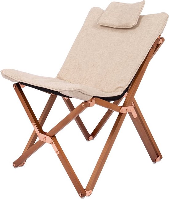 Bo-Camp - Urban Outdoor - Kinder relaxstoel - Bloomsbury - S - Oxford polyester - Beige van Bo-Camp