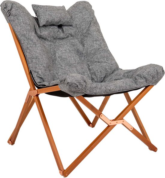 Bo-Camp - Urban Outdoor - Relaxstoel - Bloomsbury Comfort - Grijs van Bo-Camp