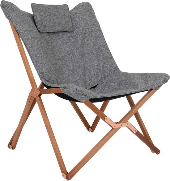 Bo-Camp - Urban Outdoor - Relaxstoel - Bloomsbury - L - Oxford polyester - Grijs van Bo-Camp
