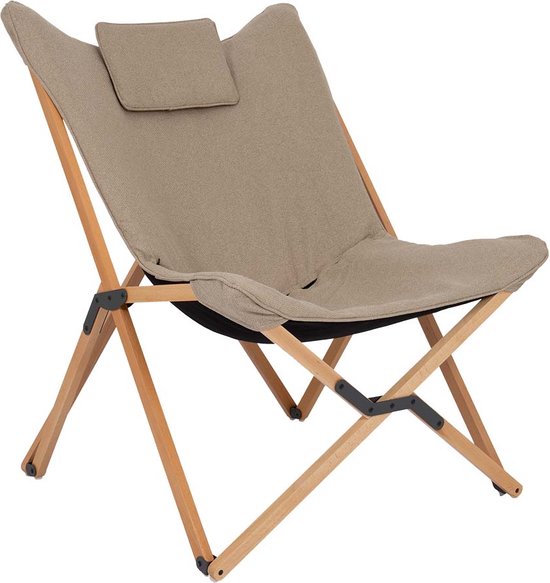 Bo-Camp - Urban Outdoor - Relaxstoel - Wembley - L - Nika - Beige van Bo-Camp