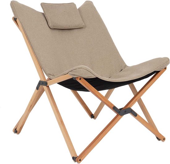 Bo-Camp - Urban Outdoor - Relaxstoel - Wembley - M - Nika - Beige van Bo-Camp