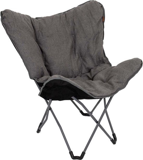 Bo-Camp - Urban Outdoor - Vlinderstoel - Grainger - L - Nika - Grijs van Merkloos