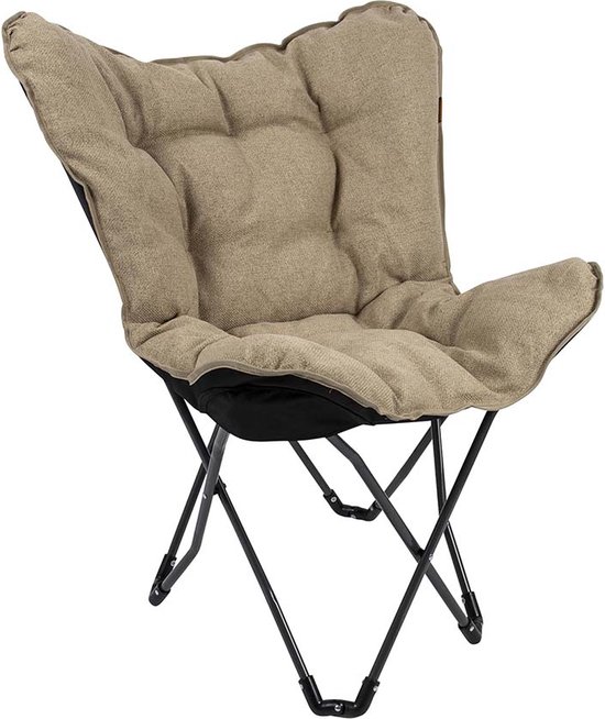 Bo-Camp - Urban Outdoor - Vlinderstoel - Grainger - M - Nika - Beige van Bo-Camp
