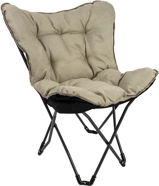 Bo-Camp - Urban Outdoor - Vlinderstoel - Redbridge - M - Oxford polyester - Beige van Bo-Camp