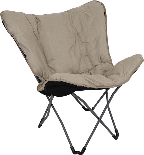 Bo-Camp - Urban Outdoor - Vlinderstoel - Redbrigde - L - Oxford polyester - Beige van Bo-Camp