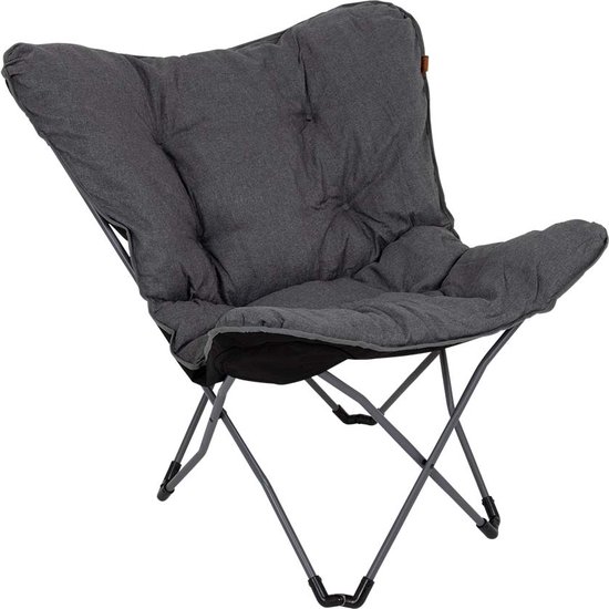 Bo-Camp - Urban Outdoor - Vlinderstoel - Redbrigde - L - Oxford polyester - Grijs van Bo-Camp