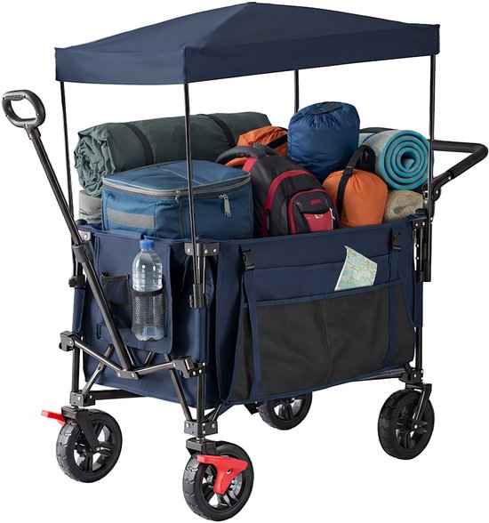 Bolderkar - 54x131x97 cm - blauw van Merkloos