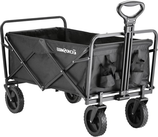 Bolderkar belastbaar tot 100 kg - Opvouwbare wagen voor outdoor camping en levensmiddelenNavControllerari- Draagbare handwagen voor terrein sport en strandwagen. van Merkloos