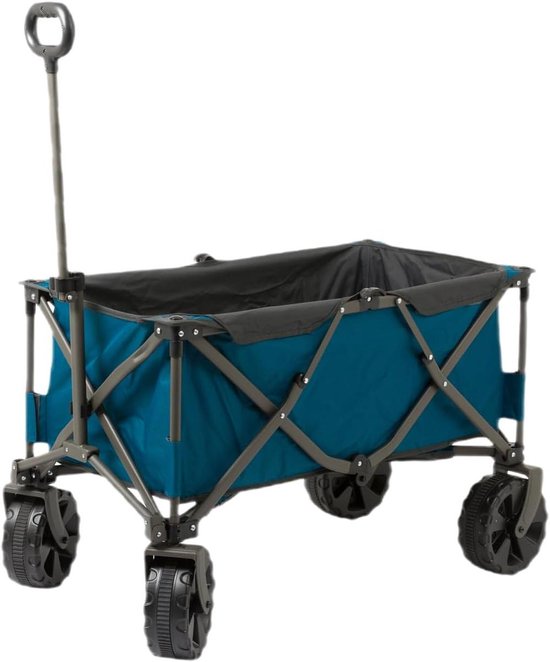 Bolderkar - Draagkar - Buitenspelen - Brede banden - Opbergboxen - Blauw