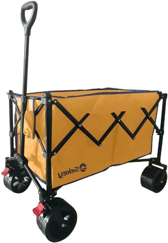 Bolderkar - Draagkar Tuin - Transportieren van spullen - Grote laadruimte - 87x54x103 cm - Zwart