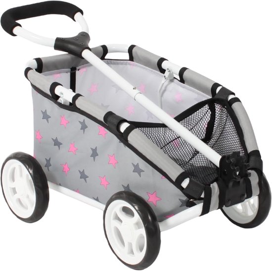 Bolderkar - Grijs - 46 x 30 x 29 cm - Premium Trekwagen voor Kinderen van 3-6 Jaar
