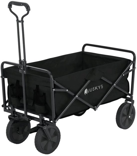 Bolderkar / Handkar / Transportkar - Opvouwbaar - Max. 100kg - Zwart van Merkloos