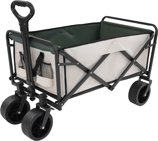 Bolderkar Handwagen Opvouwbare Kar Campingwagen Winkelwagen Ruimtebesparend En Stabiel 89.5*51cm van Merkloos