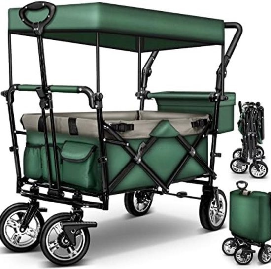 Bolderkar Met Duwstang - Groen van Bolderkar