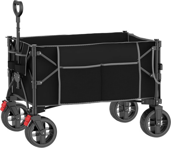 Bolderkar Opvouwbaar - Bolderwagen Luchtbanden - Bolderkarren - 100kg Draagvermogen - Kinderwagenwagen